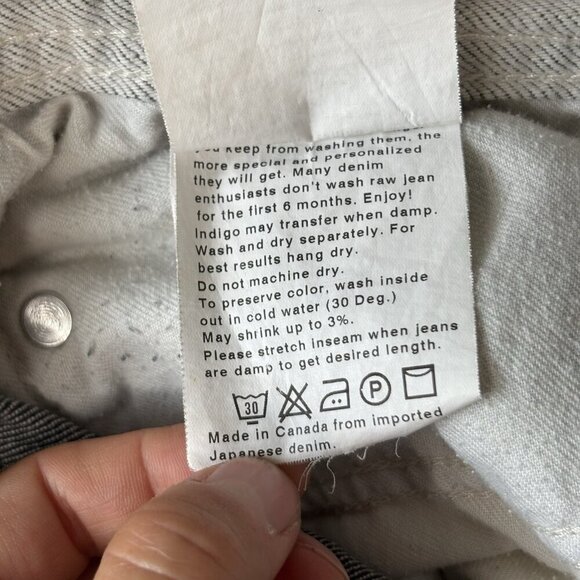 Naked & Famous Weird Guys Pants Men’s 31 White Selvedge Red Line Jeans Denim - Picture 12 of 16